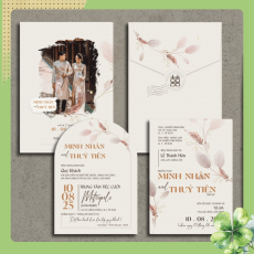 thiệp cưới in hình 306