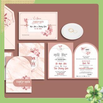 thiệp cưới giá rẻ 24A14